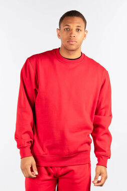 NWT CityLab Red Fleece Crewneck Pullover Sweatshirt Small